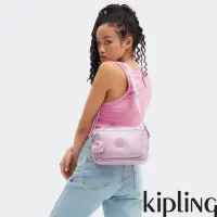 在飛比找momo購物網優惠-【KIPLING官方旗艦館】金屬粉紫多層隨身斜背包-ABAN