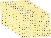 LALADEFIEE Guitar Scale Stickers 7 Pieces Fretboard Sticker Set Guitar Decals for Boys and Girls Beginners