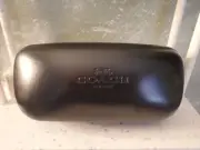 Coach New York Large Black Hard Side Sunglass Case & Cleaning Cloth