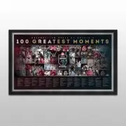 STATE OF ORIGIN QLD MAROONS NSW BLUES 100 ORIGIN MOMENTS FRAMED SPORTSPRINT
