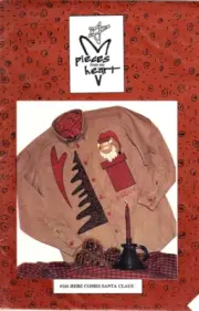 Pieces from my Heart Here Comes Santa Claus Pattern for Shirt Appliques