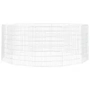 Andala Pets Free Range Animal Enclosure 12-Panel 54x80 cm Galvanised Iron