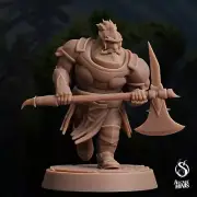 Dwarf Warden Fighter Pose 1 | Arcane Minis | D&D Miniature