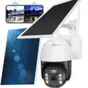Wireless Solar Battery Powered Wifi Outdoor Pan Tilt-Home Security Camera System