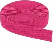 uxcell Elastic Bands for Sewing 2.5cm x 4.6m Rose Red Knit Elastic Spool High Elasticity for Wigs, Waistband, Pants, Craft DIY Projects