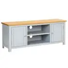 vidaXL TV Cabinet 120x35x48 cm Solid Oak Wood