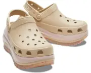 Crocs Chai Classic Mega Crush Slip On Platform Clogs Shoes US W11
