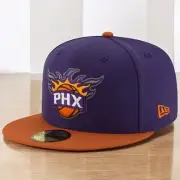 [70343605] MENS NEW ERA NBA PHOENIX SUNS 5950 2 TONE FITTED - PURPLE/ORANGE