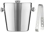 Maxwell & Williams Cocktail & Co Ice Bucket 1.2L with Lid & Tongs Stainless Steel Gift Boxed