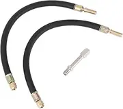 X AUTOHAUX 1 Set 180 Degree Copper Tire Valve Extension with Flexible Plastic 300mm Tire Valve Stem Extension for Car Motorcycle RV Truck Bike