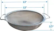 Fine Mesh Stainless Steel Paint Strainer for 5 Gallon Bucket - Reusable Filter f