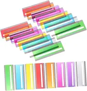 BCOATH Enhance Reading 24pcs Overlay Highlighter Bookmarks Sentence Markers and Tracking Rulers