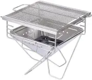 Generic Fire Pit BBQ Grill Camping Outdoor Portable Stainless Steel Stove