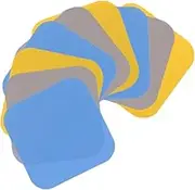TIDTALEO 9pcs Non Slip Jar Opener Gripper Pads Colorful Rubber Bottle Lid Grippers Square Coaster for Easy Opening of Jars for Weak Hands and Kitchen Use