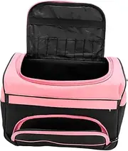 COMPUKAS Barber Travel Bag Large Capacity Multi Purpose Hairdressing Tool Organizer Lightweight and Durable Stylist Case with Dividers for Combs Clips and Supplies