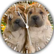 Shar Pei Frameless Borderless Wall Clock Nice For Gifts or Decor W262