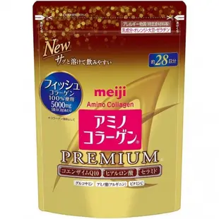 【哇寶箱】Meiji 明治膠原蛋白粉 奢華黃金版 補充包28日份