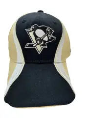 PITTSBURGH PENGUINS NHL Licensed Hat Cap Black & Gold Reebok L/XL NEW