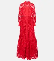 [Self-Portrait] Self-Portrait Cotton lace gown AU 12 red