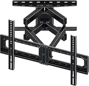 TV Wall Mount Swivel and Tilt,Full Motion TV Mount with Dual Articulating 6 Extension Arms Fits for Most 32-75 inch Flat Curved TVs,TV Wall Mount Bracket Holds up to132lbs, Max VESA 600x400mm