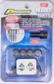 Proform 66751 Wedge Lock Header Bolts Self Locking Hex Head 3/8-16in Thread 12pc