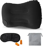 FANGCCC Inflatable Pillow Set, Ultralight Inflatable Camping Pillow, Portable Beach Pillow, Inflatable for Neck and Lumbar Support for Camping, Backpacking, Hiking