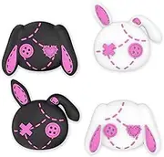 PlayVital Cute Thumb Grip Caps for ps5/4 Controller, Silicone Analog Stick Caps Cover for Xbox Series X/S, Thumbstick Caps for Switch Pro Controller - Lovely Punky Bunnies