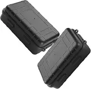 CORHAD 2pcs Survival Box Shockproof Multi-Function Outdoor Tool Case Sealed Wear-Resistant Storage Container for Camping and Hiking
