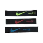 【NIKE 耐吉】抗阻彈力帶 MINI 3 PK-3入 瑜珈繩 健身阻力帶 拉力帶 黑藍(N1006723013NS)