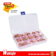 Assorted Solid Copper Crush Washers Seal Flat Ring with Box 280Pcs Kit 12 Sizes