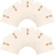 HOODANCOS 10pcs Vintage Envelopes Bag Document Bag File Pockets String Large File Storage for Office Home School