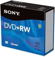 [Sony] Branded DVD+RW Rewritable Disks