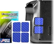 TouchProtect GripBacks - Steam Deck Back Button Enhancement . Add More Grip and Control to your Deck! (Carbon - Blue)