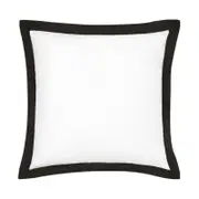 Accessorize Hotel Tailored Deluxe Cotton White and Black European Pillowcase