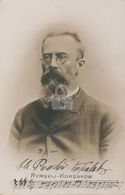 Nikolai Rimsky-Korsakov Signed Autograph RPPC Photo Postcard COPY
