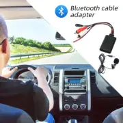 Car Bluetooth Adapter Wireless Receiver Home Media AUX 2RCA Connector Music MIC (for: Fiat)