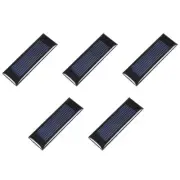 5 Pack 0.5V 100mA 53mm x 18mm Mini Solar Panel Cell for DIY Electric Project