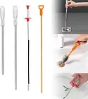4Pcs Sink Drain Unblocker Tools, Snake Drain Cleaner for Thinner Pipes, Drain Cl