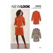 New Look Sewing Pattern N6683 6683 Misses' Dresses