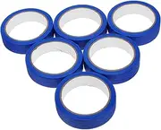 HOMSFOU 6rolls Masking Tape Wide Painters Tape Flexible Crepe Paper for Walls Painting High Adhesion Visibility for Automotive Home Use