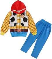 [Eledobby] Boys Dress Up Costumes Buz Lightyear Costume Hooded Pullover/Trousers for Kids Halloween Christmas Outfit