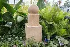 GRC Outdoor Garden Patio Water Feature Arian Cascade Ball Fountain Sandstone