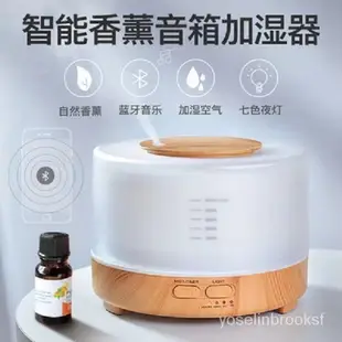 【熱銷精品】藍牙音響空氣淨化加濕器大霧量大型客廳香薰機房間辦公桌臥室少女 QKLO