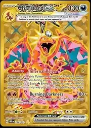 Pokemon - Charizard ex 228/197 - Obsidian Flames - Hyper Rare - Gold Holo Card
