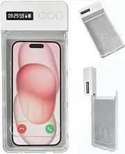 Afenau Phone Lock Box with Timer, Self-Control Timed Lock Box, Phone Jail Lock Box, Mini Portable Timer Lock Box for i-Phone/Android(Max6.7Inch), Help Kids/Adults Prevent Phone Addiction - White