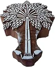 Paper Print Block Large Palm Tree Design Big Wood Stamp