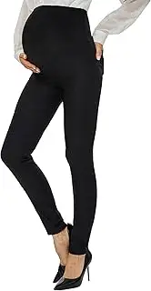 [Rheane] Maternity Pull-On Skinny Fit Pants Over The Belly/Pregnancy Slacks for Office Wear (4-18)