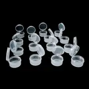 Transparent Plastic Cosmetic Jars 5 Grams Empty Clear Case Mini Sample Makeup...