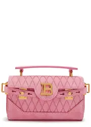Balmain B-Buzz 19 Suede top Handle bag - Light Pink ONE SIZE