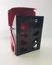 RED 20L Swing Out Aluminium, Lockable Jerry Can Holder, Laser Cut,Powder Coated